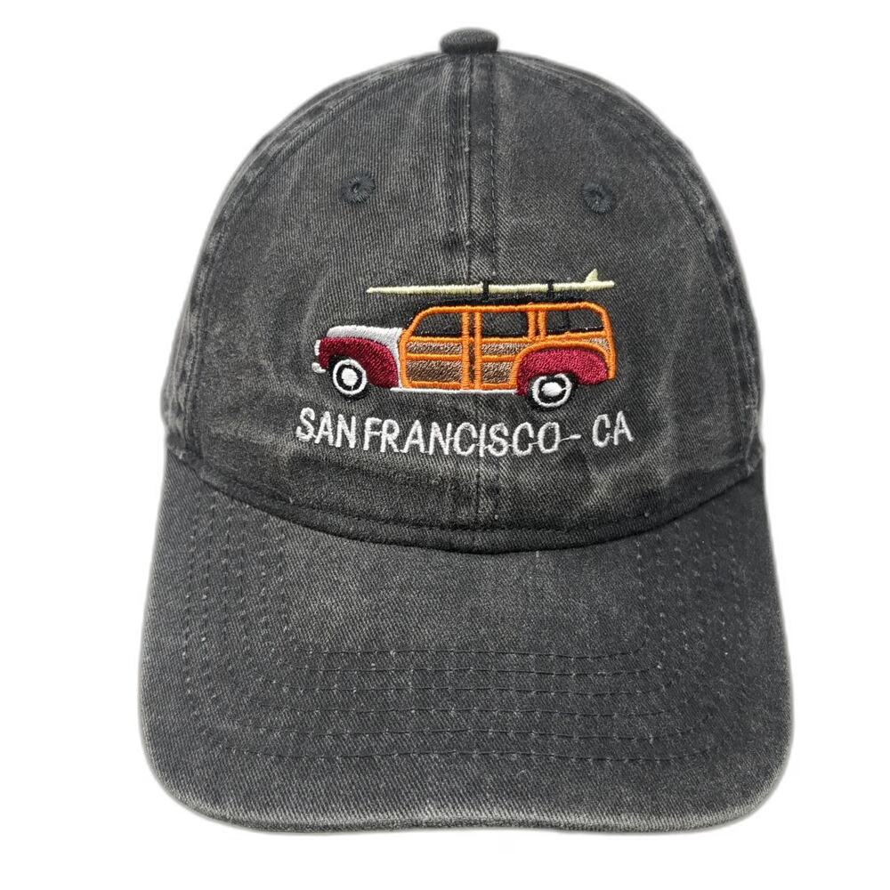 Essencial Caps Baseball Cap Gray One Size San Francisco CA Woodie Surfboard Hat